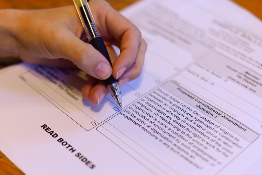Know what you're checking off Virginia amendment up for vote