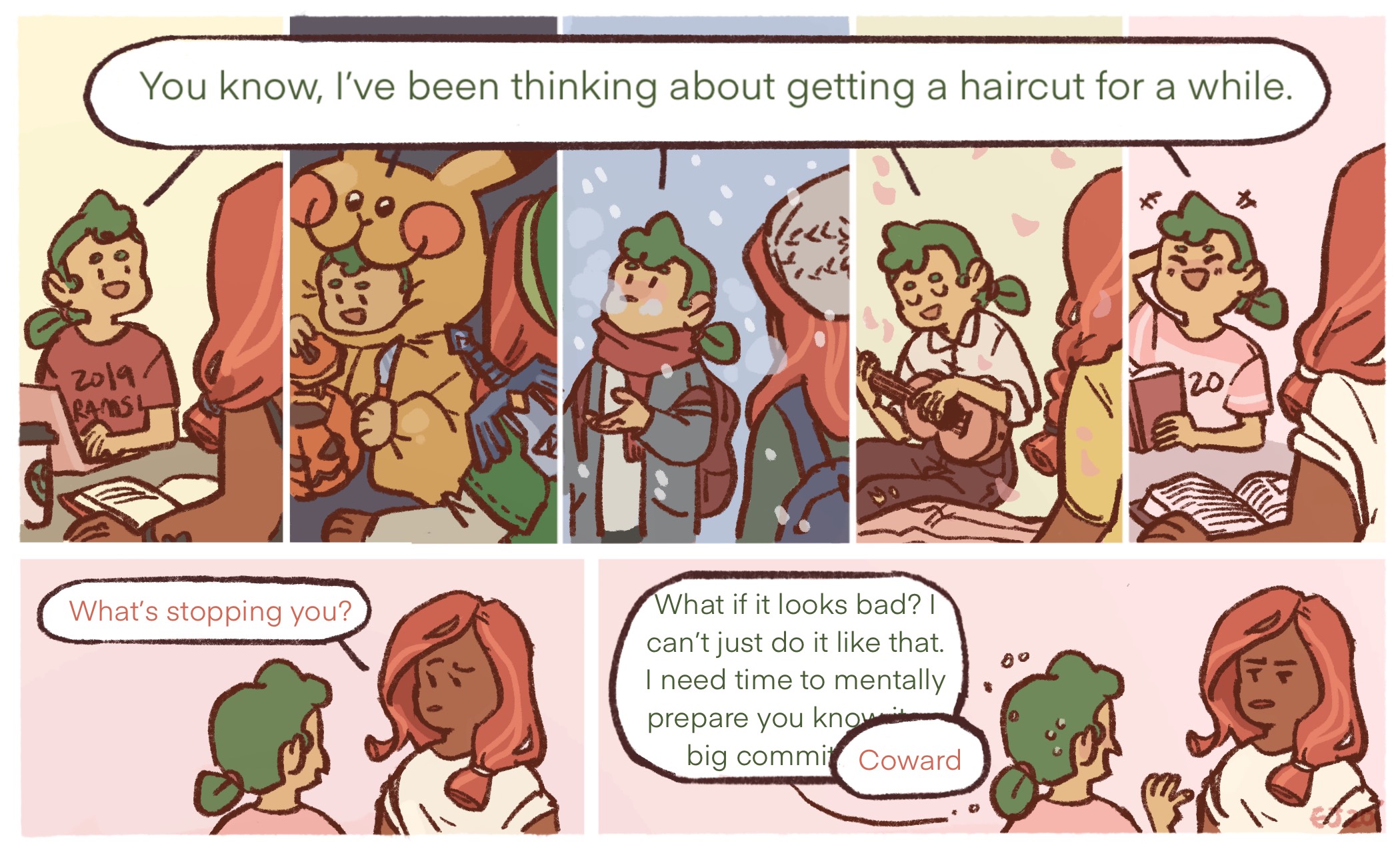 Comics | Emotions, Wonderball and haircuts