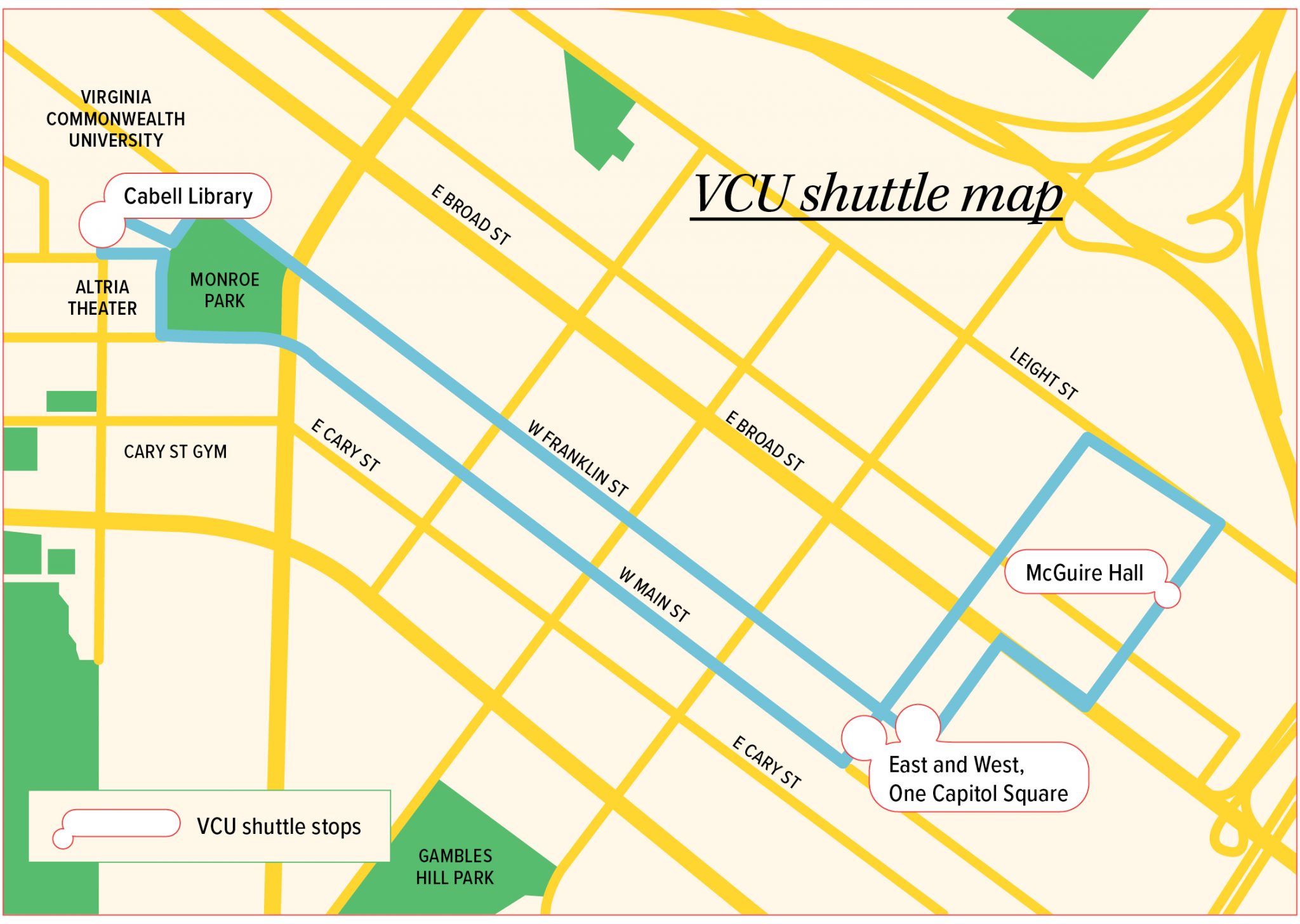 VCU brings back crosscampus bus routes for fall semester