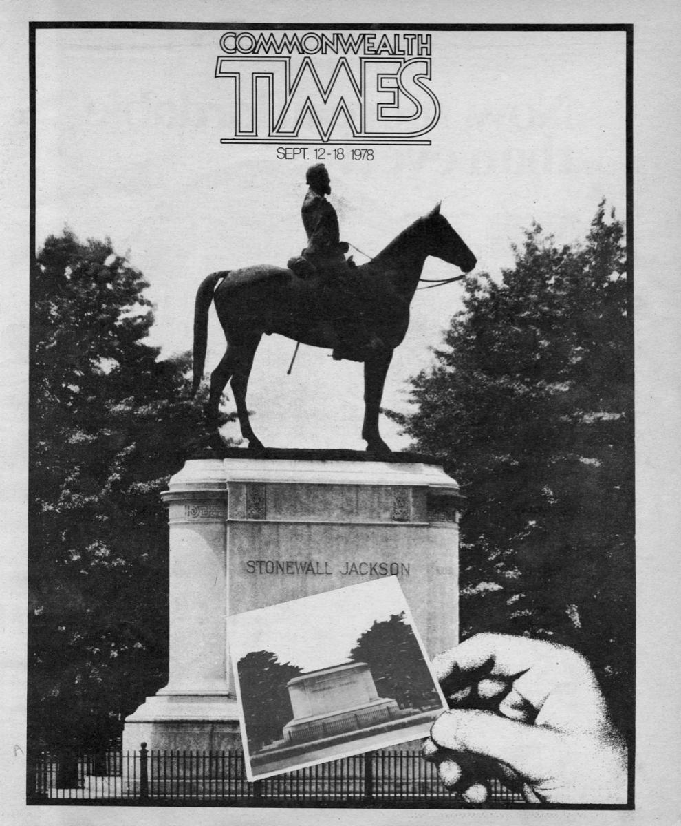 The cover of the Sept. 12, 1978 edition of The Commonwealth Times teased a story on the Confederate monuments on Monument Avenue. Decades later, The Commonwealth Times has continued to cover the monuments and those urging their removal.